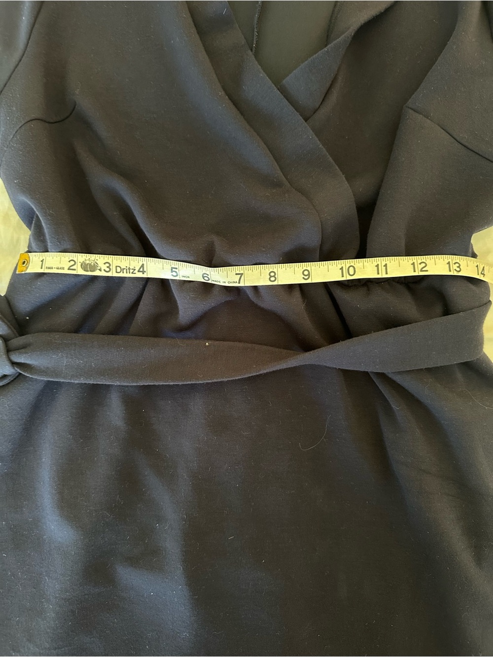Lane Bryant Navy Wrap Midi Dress with Self Tie - Picture 3 of 6